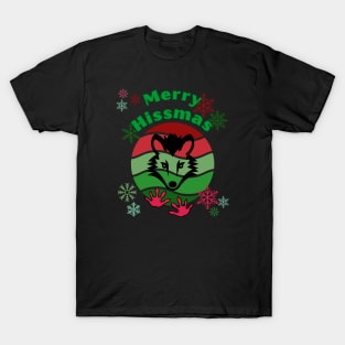 Merry Hissmas possum T-Shirt